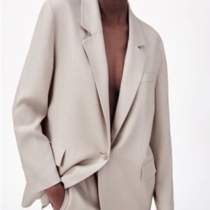 Zara oversized flowy blazer